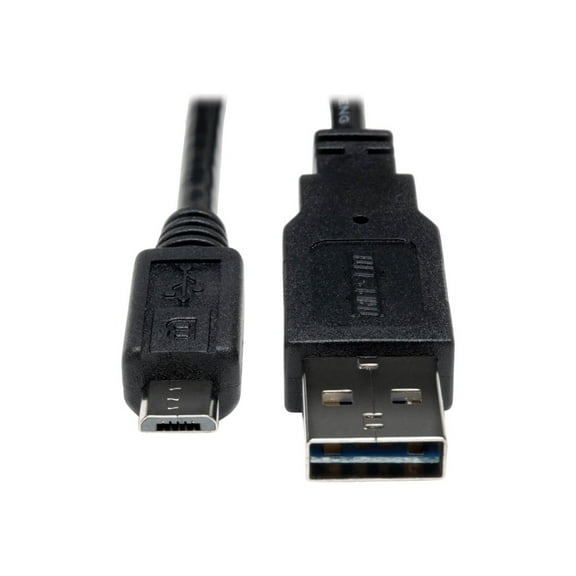 Tripp Lite 6ft Universal Reversible USB 2.0 Hi-Speed Cable (A to 5Pin Micro B)