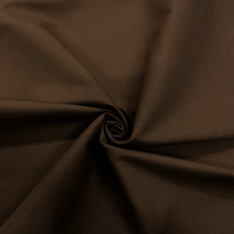 Black Embroidered Cotton Poplin Fabric: 100% Cotton Fabrics from
