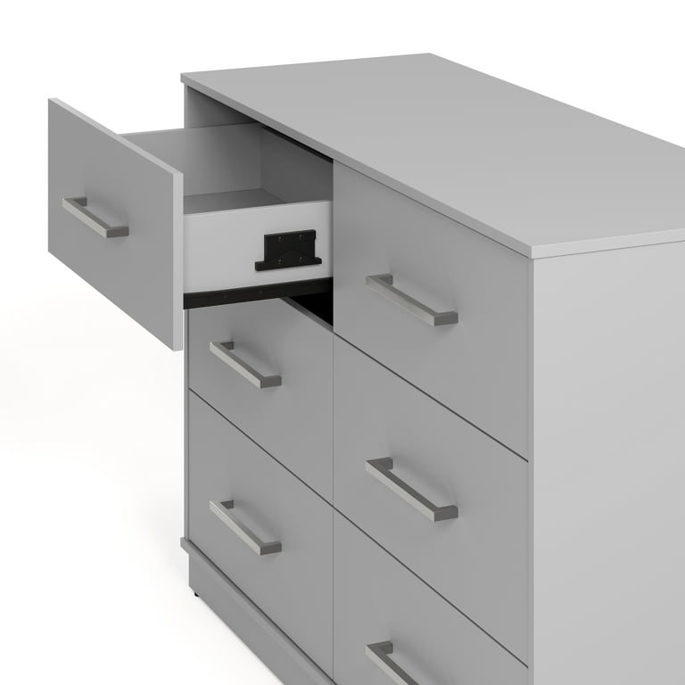 Graco Essentials 6 Drawer Bedroom Dresser - Pebble Gray