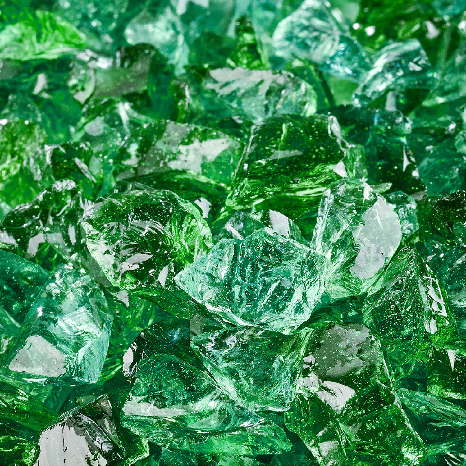 Emerald Green Crushed Fire Pit Glass 3 8 1 2 10 Lbs Walmart Com