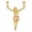 Gold, variant on 14k Two-tone Rose Corpus Pendant
