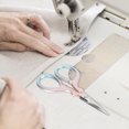 thumbnail image 3 of Professional Fabric Scissor Set, Multifunctional DIY Craft Scissors with Exquisite Leather Cover, Compact Lightweight Sewing Embroidery Tool for Household Use, 3 of 7
