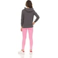 thumbnail image 6 of Pink Angel 2-Pack Girls Zip Up Hoodie, Kids Full Zipper Hooded Fashion Sweatshirt, 6 of 9