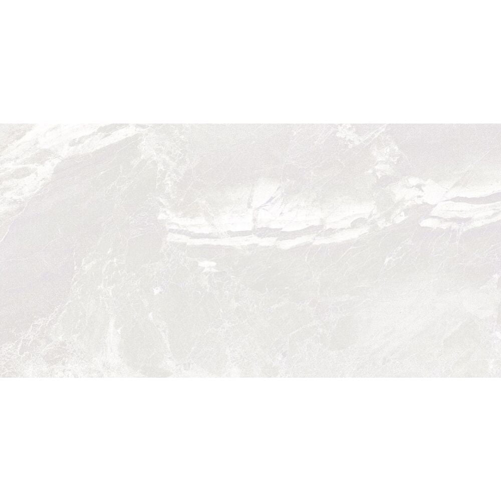 The Tile Life Sierra White Porcelain Floor and Wall Tile, 12" x 24", 8-Piece