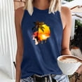 thumbnail image 2 of Birdeem Débardeur pour Femmes Mode Imprimé Col Rond Ample Sans Manches T-Shirt Chandail, 2 of 12