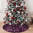 thumbnail image 5 of KLL 36" Christmas Tree Skirt Snowflakes and Hearts Xmas Tree Skirts Mat for New Year Xmas Holiday Party Indoor Outdoor Home Decoration, 5 of 7
