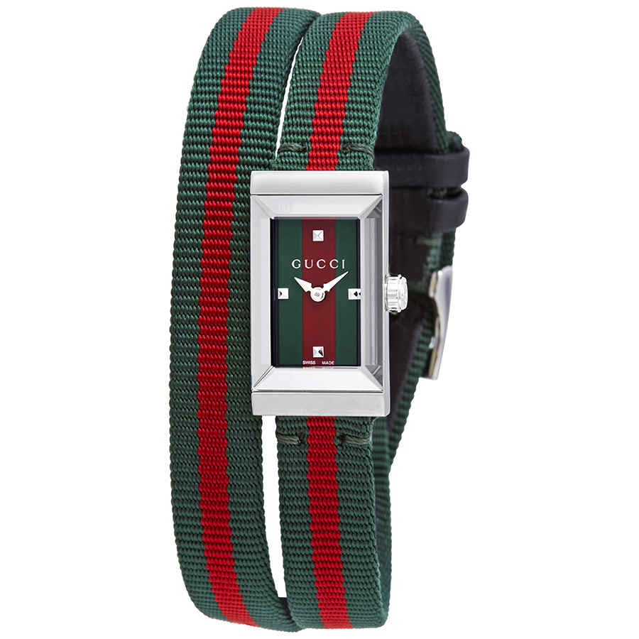 Gucci Green & Red Dial Loop Watch YA147503 - Walmart.com
