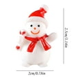 thumbnail image 3 of Tarmeek Christmas Cute Snownman Miniature Figurines Decoration, Resin Micro Landscapes Winter Snow Xmas Hanging Ornaments Pendant for Holiday Party Home Decor Christmas Decoration Indoor, 3 of 3