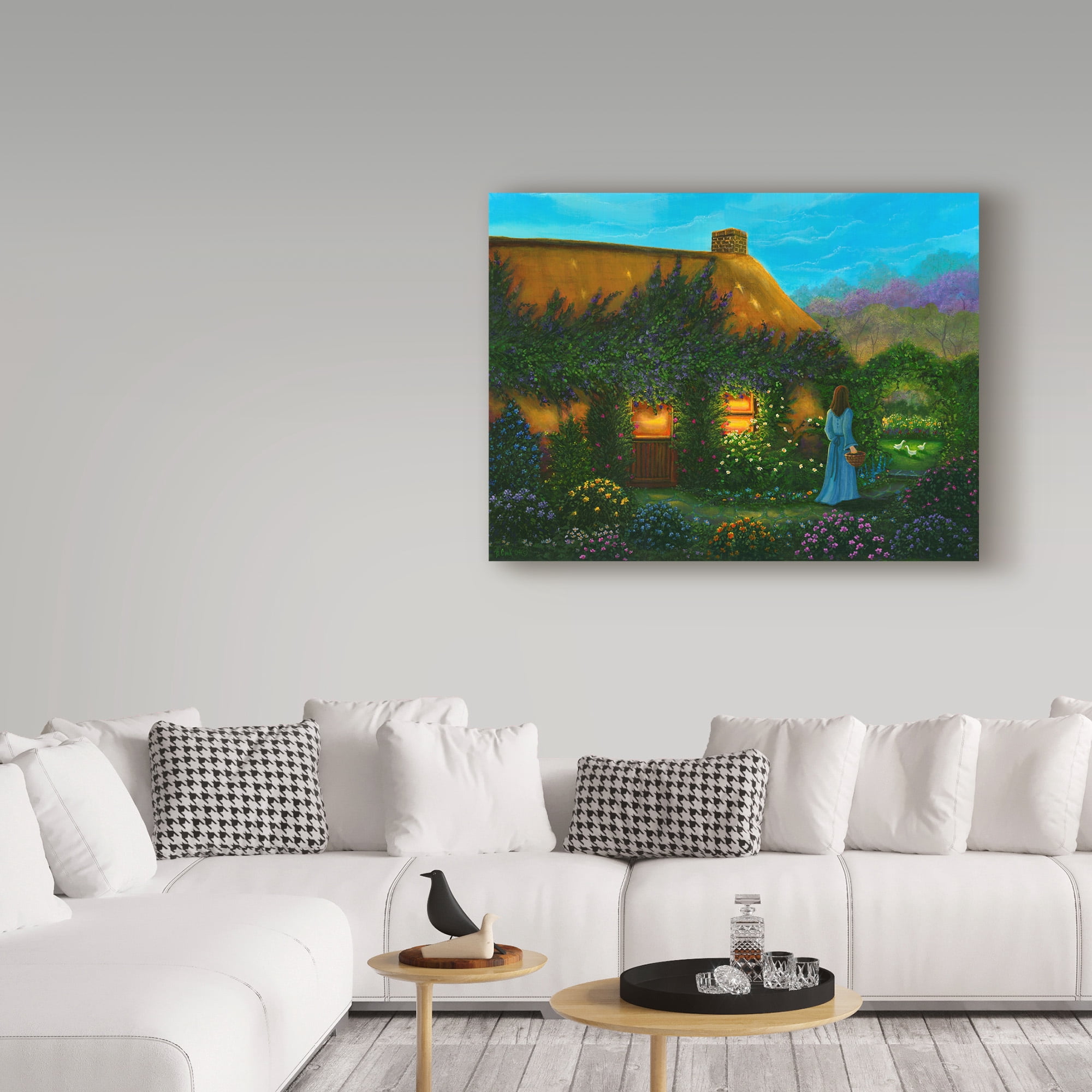 Trademark Fine Art 'Irish Cottage' Canvas Art by Bonnie B Cook