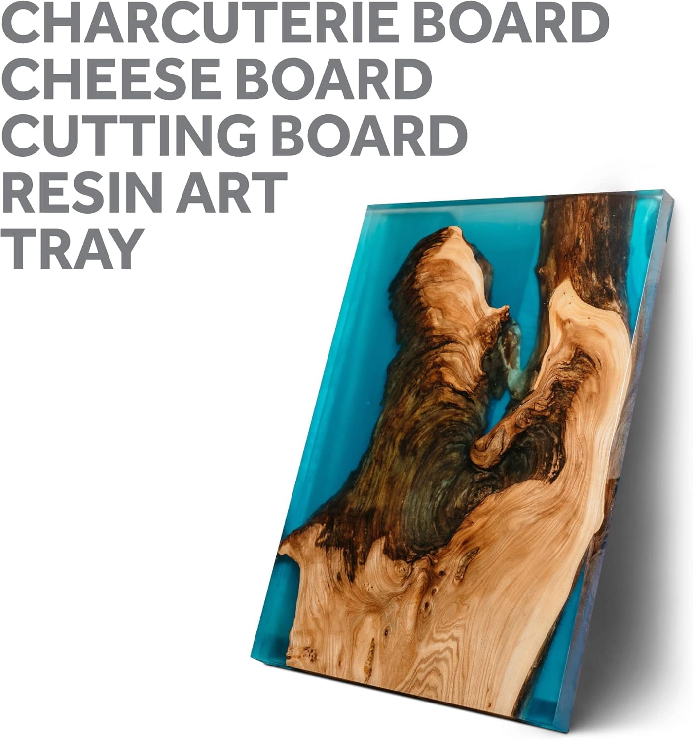 Silicone Epoxy Resin Casting Mold (18 x 12 x 2 Inches) - Time-Saving 1 Piece Mold with No Leak Seams, Essential Supplies for Charcuterie Board, Cutting Board, and Serving Tray