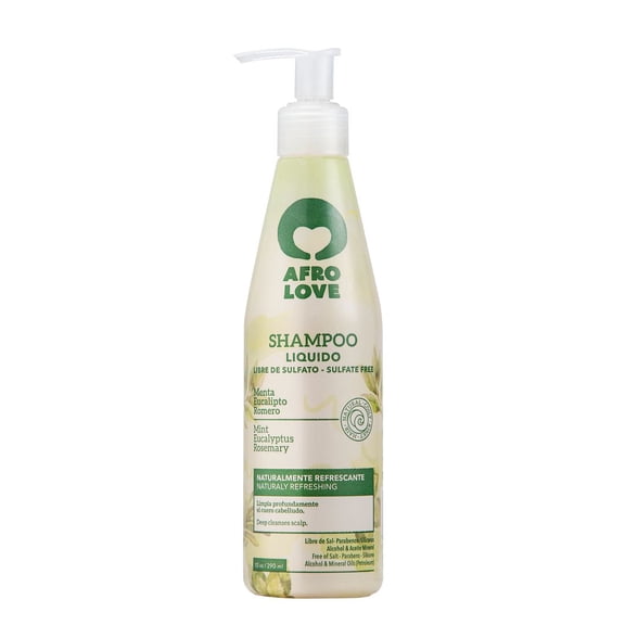 Afro Love Shampoo Free of Sulfate Parabens Salt 10 oz.