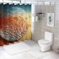 thumbnail image 7 of Orinice Coral Branches Sunset Underwater Bathroom Decor Set, Colorful Luxurious Graphic Print Polyester Fabric Shower Curtain Set with Hooks, Waterproof Washable Curtain, Multi-Size Options 36x72, 7 of 7