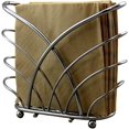thumbnail image 5 of Dependable Industries Napkin Holder Dining Room Kitchen Table Cocktail Napkin Holder Beverage Size Café Napkins Crisscross Self Standing Metal Silver Chrome Finish for Home Restaurant Catering, 5 of 9