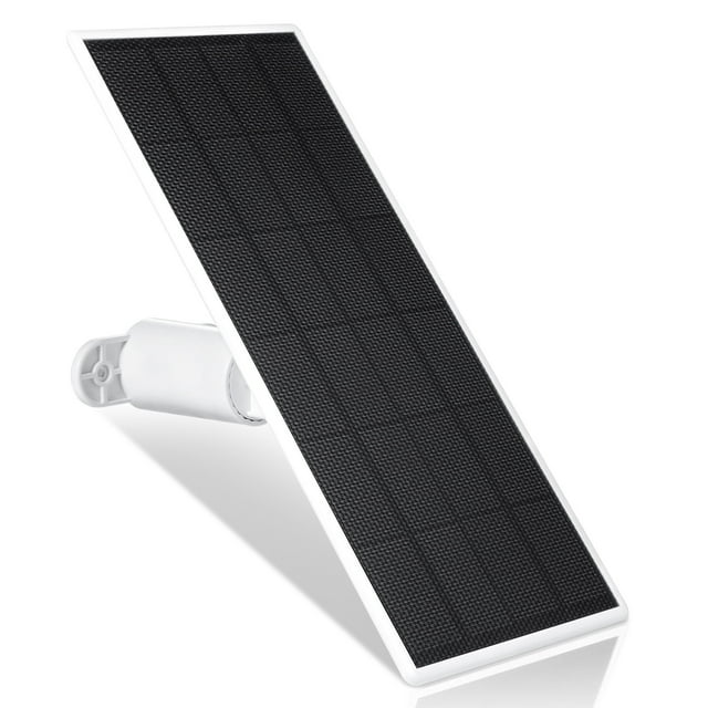 Wasserstein 4W solar panel with white frame and adjustable mount designed for Google Nest Cam battery
