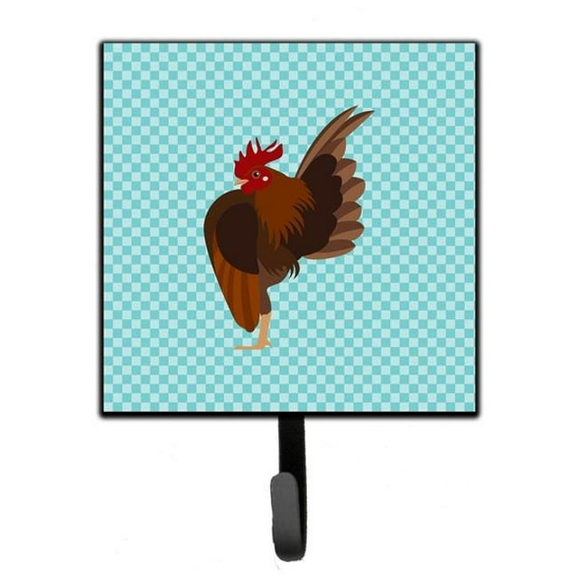 Malaysian Serama Chicken Blue Check Leash or Key Holder