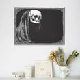thumbnail image 6 of Naloa Gothic Skull Drape Print Canvas Picture,Wall Pictures, Modern Decorative Poster,Art Prints for Bedroom, Toilet, 40 x 30 cm, Built-in Wooden Frame, 6 of 6