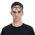 thumbnail image 2 of Daiia Easter Eggs printed Men's Performance Headband,Sports Headbands,Moisture Wicking Workout Headband, 2 of 9