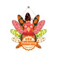 thumbnail image 2 of Thanksgiving Door Hanger with Turkey Feathers, Colorful Fall Wall Decor, Fall Party Decor, 1 Pack, 2 of 5