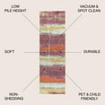 thumbnail image 3 of JONATHAN Y CONTEMPORARY POP 2 x 8 Runner Rug, Modern Abstract Vintage - Cream/Pink, CTP105B-28, 3 of 10