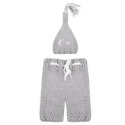 Newborn Baby Sweater Suits Girl Boy Wool Knit Costume Photo Props (3-4M)(6-106171.12