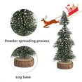 thumbnail image 5 of Christmas Decorations Mini Christmas Trees, Artificial Christmas Tree Bottle Brush Trees with Glitter Powder Wooden Base for Christmas Decor Christmas Party Home Table, 5 of 6