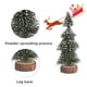 thumbnail image 5 of Mini árbol de Navidad con nieve | Decoración navideña para mesa y ventana | Cedro artificial con base de madera | Decoración festiva de 21 cm, 5 of 6