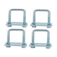 thumbnail image 1 of HILABEE 4 Pieces U Bolt Brackets Accessories Heavy Duty for Trailers Trucks Rvs 5.4x9.52 cm, 1 of 9