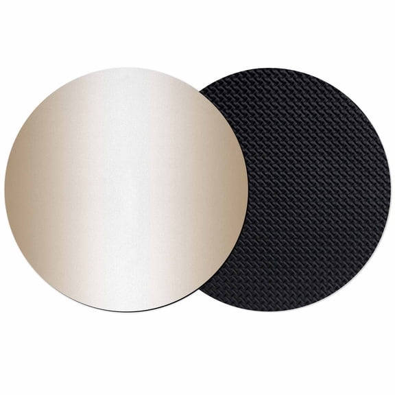 Beige White Ombre Coasters Set of 2, Modern Gradient Abstract Art Absorbent Coasters for Drinks, Coaster for Bar Office Dining Coffee Table Accessories Decor, Non Slip Round Desk Coaster