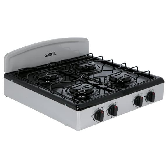 Estufa Parrilla de Gas de Mesa 4 quemadores Gris Garell PM4Q-G