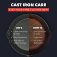 thumbnail image 5 of GreenPan Bobby Flay 10” Cast Iron Pre-Seasoned Skillet with Helper Handle, Heavy Duty, Black, 5 of 13