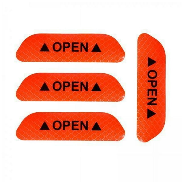 koolsoo 6x4x Reflective Tape Strong Adhesion for Vehicles Motorcycle Automotive Orange