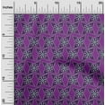 thumbnail image 1 of oneOone Polyester Lycra Fabric Floral Block Printed Fabric 1 Yard 56 Inch Wide, 1 of 4