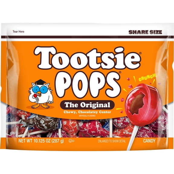 Tootsie Pops, The Original, Assorted Flavor Gluten Free Lollipops, 10.12 oz