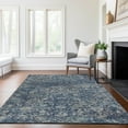thumbnail image 6 of Addison Rugs Mayfield Washable Traditional Ornate Blue Rectangle Rug, 3' x 5', 6 of 6