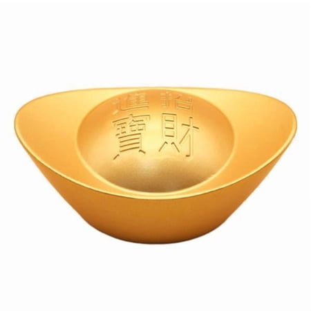freneci 2xOrnaments Wealth Feng Shui Charm Scene Gold Ingot Decoration for Home Office Style C