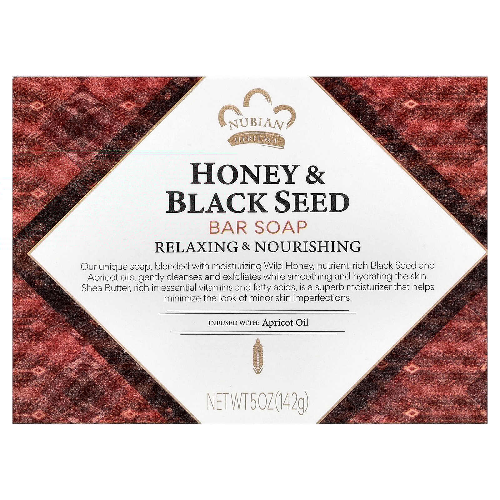 Nubian Heritage Honey & Black Seed Bar Soap 5oz