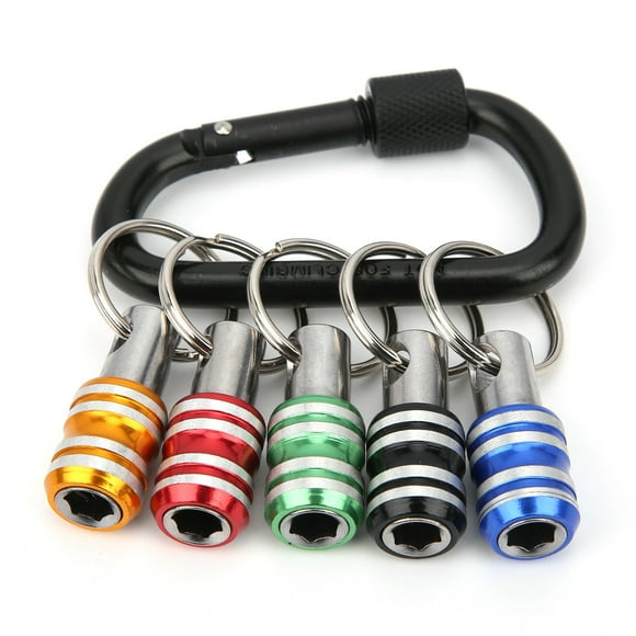 Keychain Screwdriver Bit Holders,5Pcs Keychain Screwdriver Bit Screwdriver Bit Holders Portable Screwdriver Bit Holders Reliable and Durable