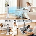 thumbnail image 5 of 36 Inches Bladeless Tower Fan with Remote for Bedroom,90°Oscillation Standing Floor Fans that Blow Cold Air with 9H Timer & Child Lock,Ultra Quiet Small Cooling Fans for Office - Black, 5 of 7