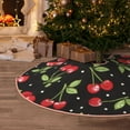 thumbnail image 5 of Sikiie Sweet Red Cherry Nativity Christmas Tree Skirt, Jesus Christian Winter Holiday Tree Mat Decoration(30-48IN)36", 5 of 6