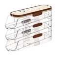 thumbnail image 1 of Hinati Liquidation en Liquidation Distributeur Automatique d'Oeufs à Roulettes pour Réfrigérateur Contenant d'Oeufs Empilable Organisateur de Congélateur Bacs de Rangement Empilables pour Armoires, Comptoir, Tiroirs, sous l'Évier, 1 of 9