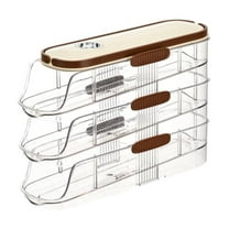 Haful Food Storage Egg Container for Fridge Egg Storage Fridge Automatic Rolling Egg Dispenser Stackable Egg Container Thickened and Egg Storage Box, 1X Egg Rack