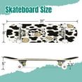 thumbnail image 2 of 31'' Complete Skateboard 7 Layer Canadian Maple Double Kick Deck Skateboards cow symbol new year 2021 Skate Board for Beginner Adult Gifts, 2 of 5