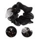 thumbnail image 3 of 1 Pc Scrunchies de Pelo Elegantes con Hojas y Flores para Mujeres y Niñas en Negro, 3 of 3