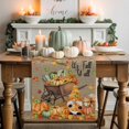 thumbnail image 2 of Fall Table Runner Thanksgiving Harvest Pumpkin Gnome Table Runners Squirrel It's Fall Y'all Maple Leaf Linen Cotton Linen Dresser Scarf Kitchen Dining Table Decor for Fall Party Decor 13x90 Inch, 2 of 9