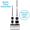 thumbnail image 4 of modern sleek toilet bowl brush and Toilet plunger combo - Stainless, 4 of 7