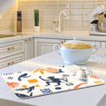 thumbnail image 6 of Yayeee Dish Drying Mat for Kitchen Counter 16"x18" Microfiber Absorbent Pad, Playful Forest, 6 of 7
