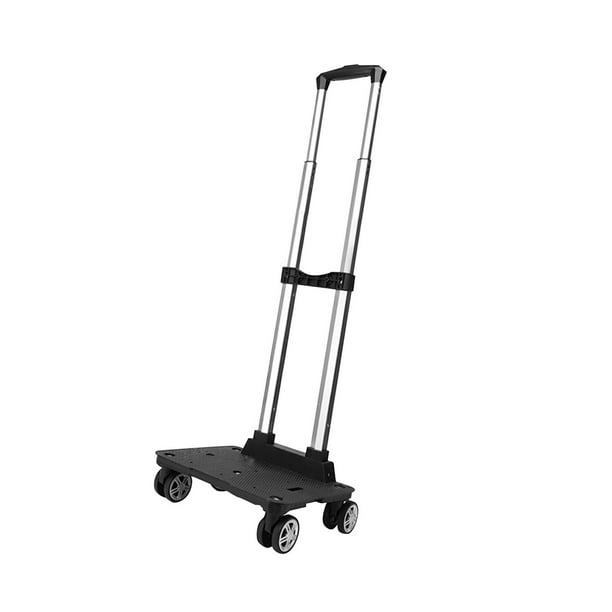 Carrito de equipaje plegable con ruedas para senderismo, viajes y uso en la oficina. cuatro ruedas