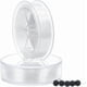 thumbnail image 1 of 2 rollos de 240 yardas de hilo elástico de 0,5 mm para pulseras y abalorios. Cordón elástico transparente fácil de anudar., 1 of 5
