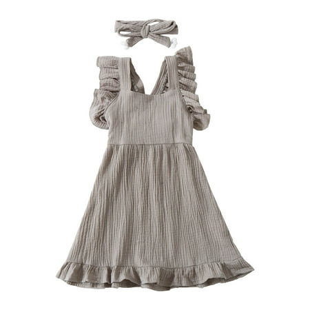 

ZIZOCWA Girls Fall Outfits Size 7/8 Mommy Matching And Me Romper Sleeveless Maxi Set Dresses+Headband Summer Family Girls Outfits&Set Baby Girl Newborns Baby Girl Long Sleeve Set Little Girls Clothe