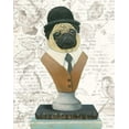 thumbnail image 4 of Emily Adams 12x14 Black Modern Wood Framed Wall Art Titled - Canine Couture Newsprint III, 4 of 6